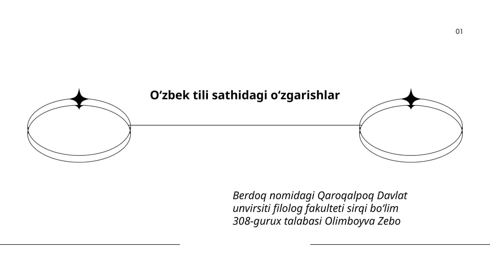 O'zbek tili sathidagi o'zgarishlar