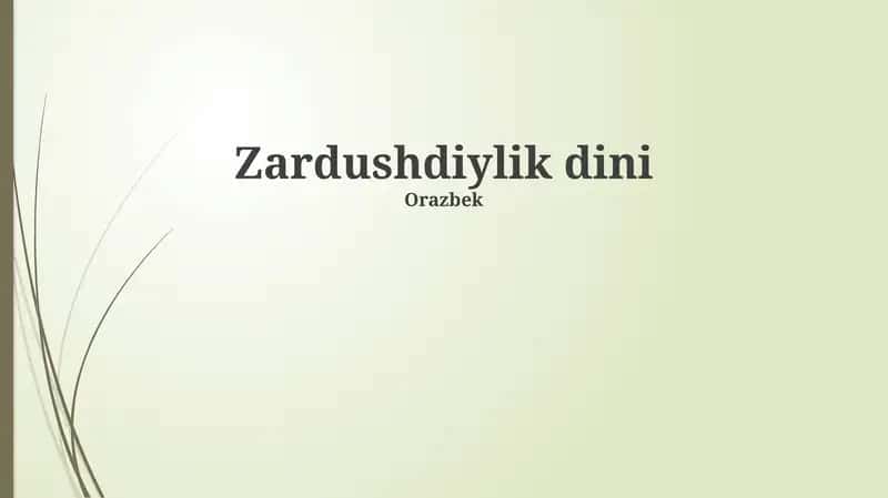 Zardushdiylik dini