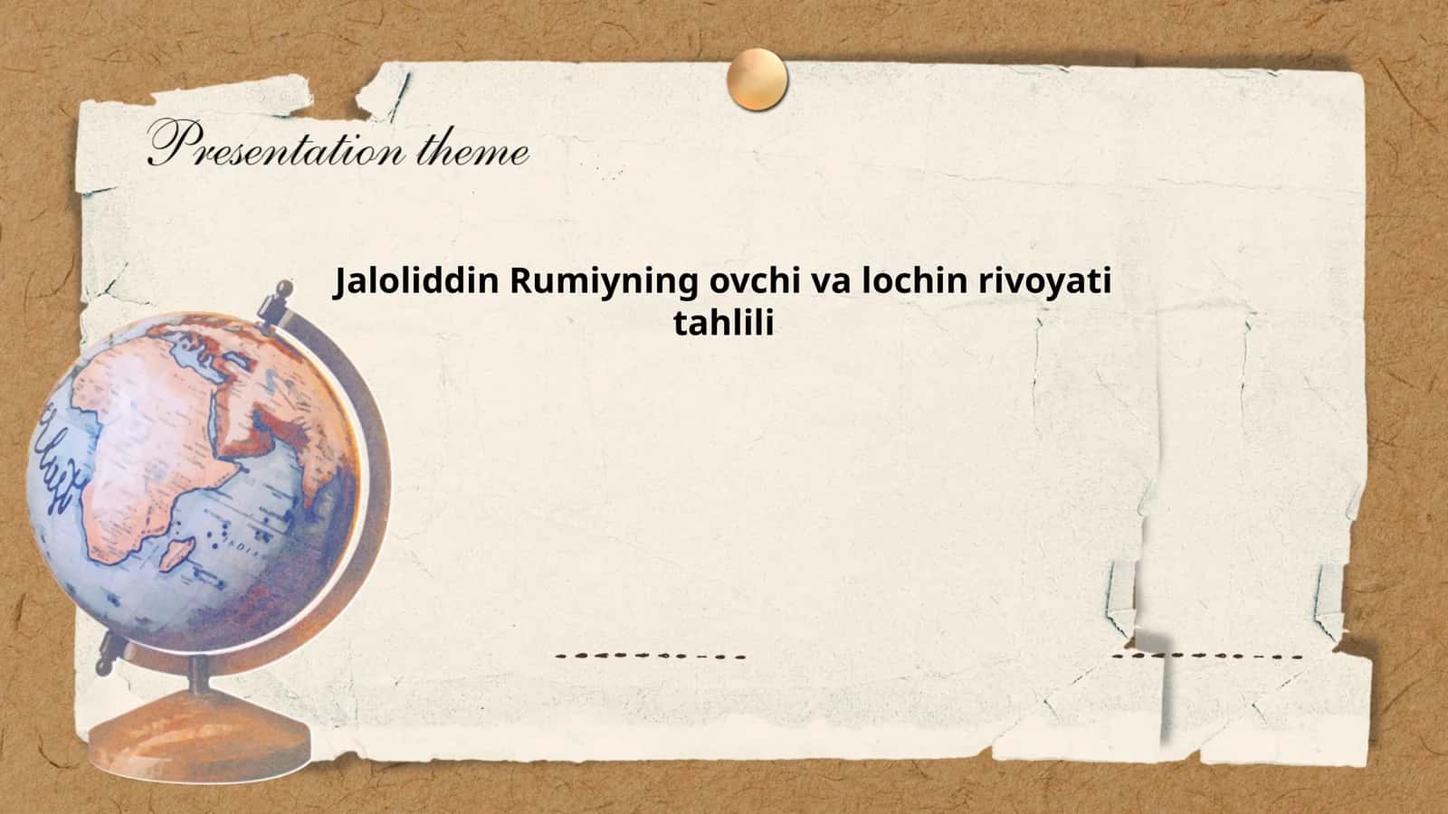 Jaloliddin Rumiyning ovchi va lochin rivoyati tahlili
