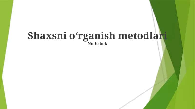Proyektiv testlar: Rorshax siyoh dog'lari testi va Tematik Apersepsiya Testi