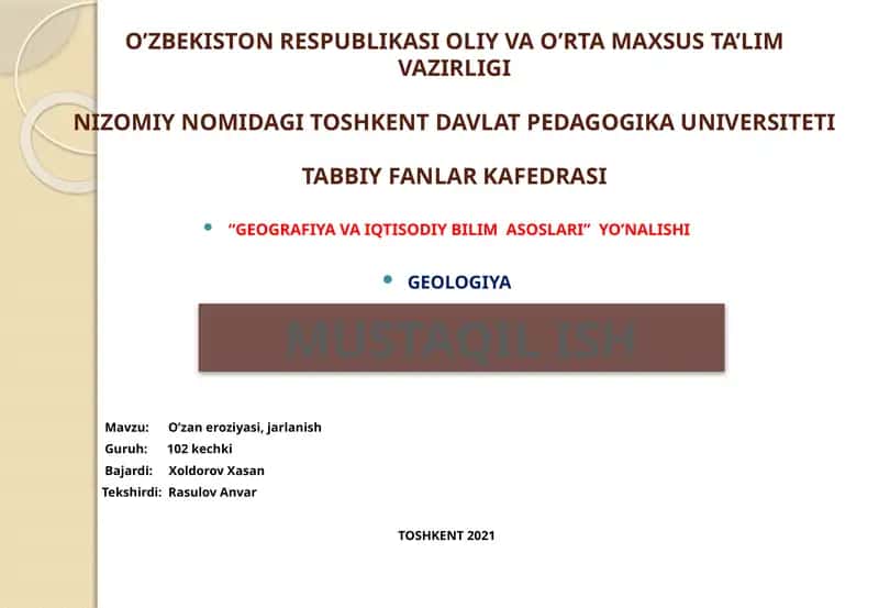 Geologiya