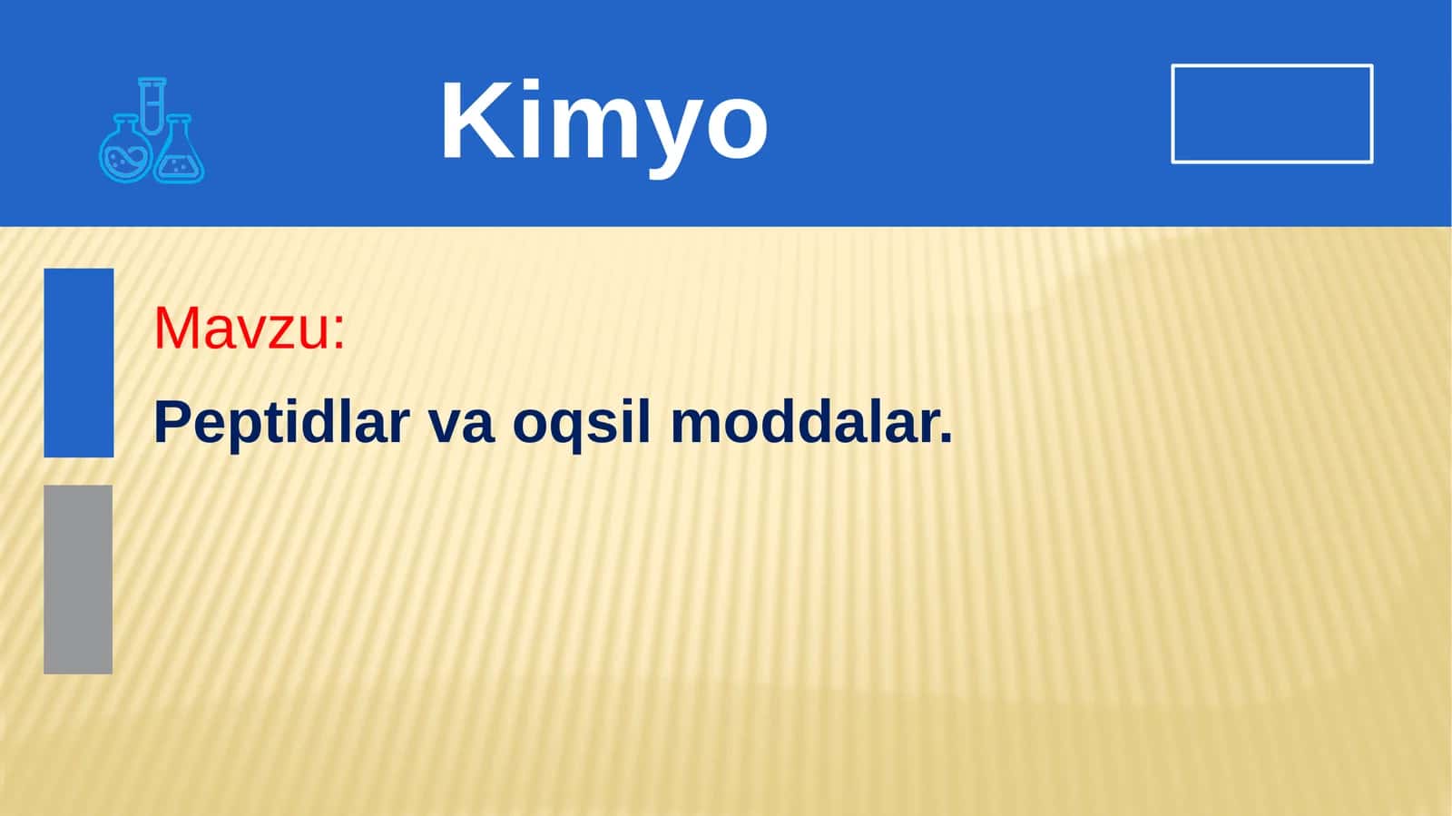 Peptidlar va oqsil moddalar