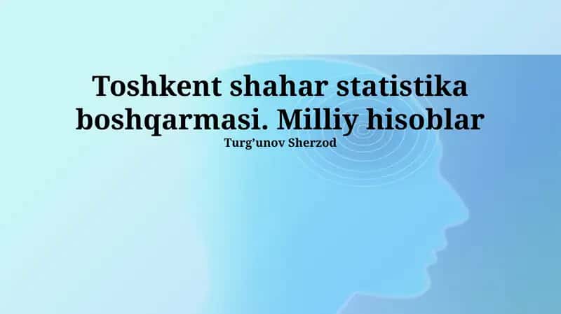 Milliy hisoblar