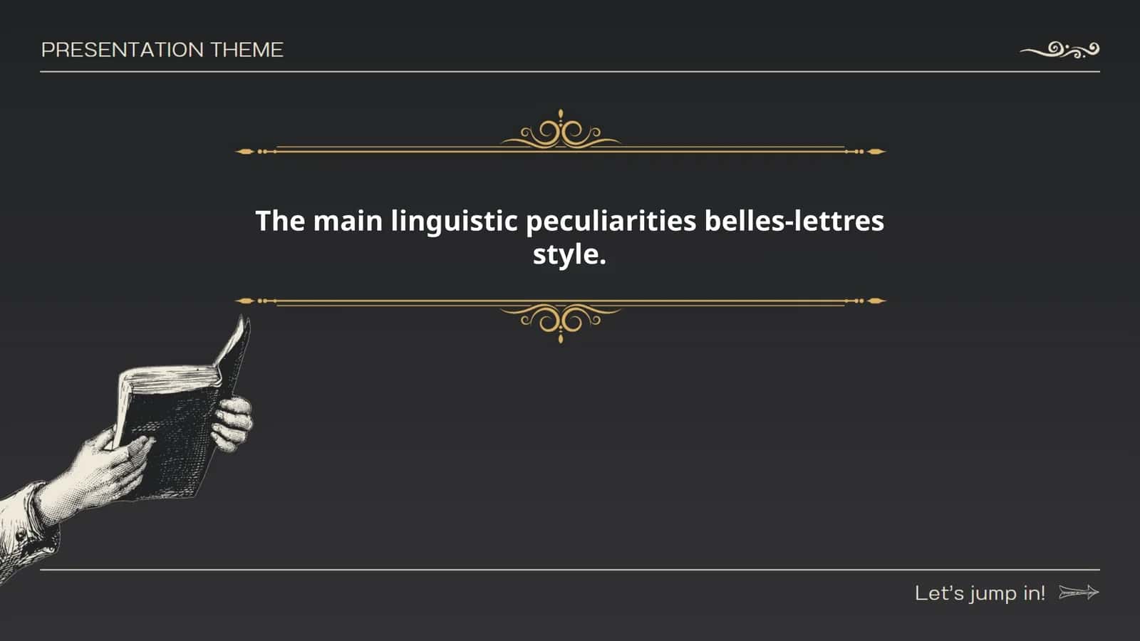 The main linguistic peculiarities belles-lettres style. To'rayeva Nafisa