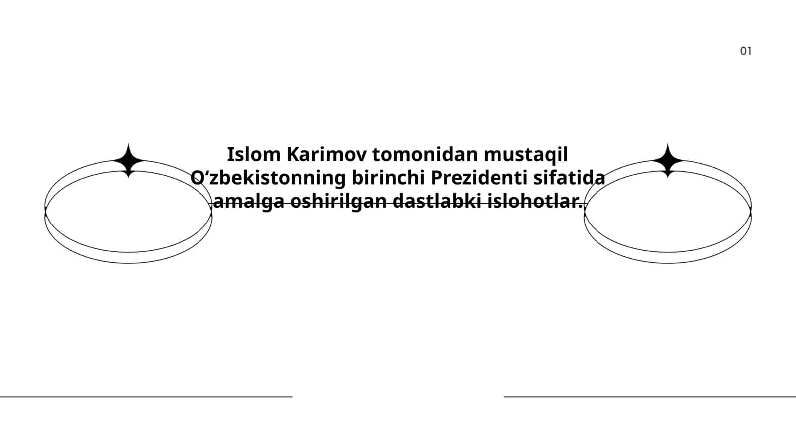 Islom Karimov tomonidan mustaqil Oʻzbekistonning birinchi Prezidenti sifatida amalga oshirilgan dastlabki islohotlar