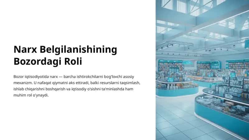 Narx Belgilanishining Bozordagi Roli