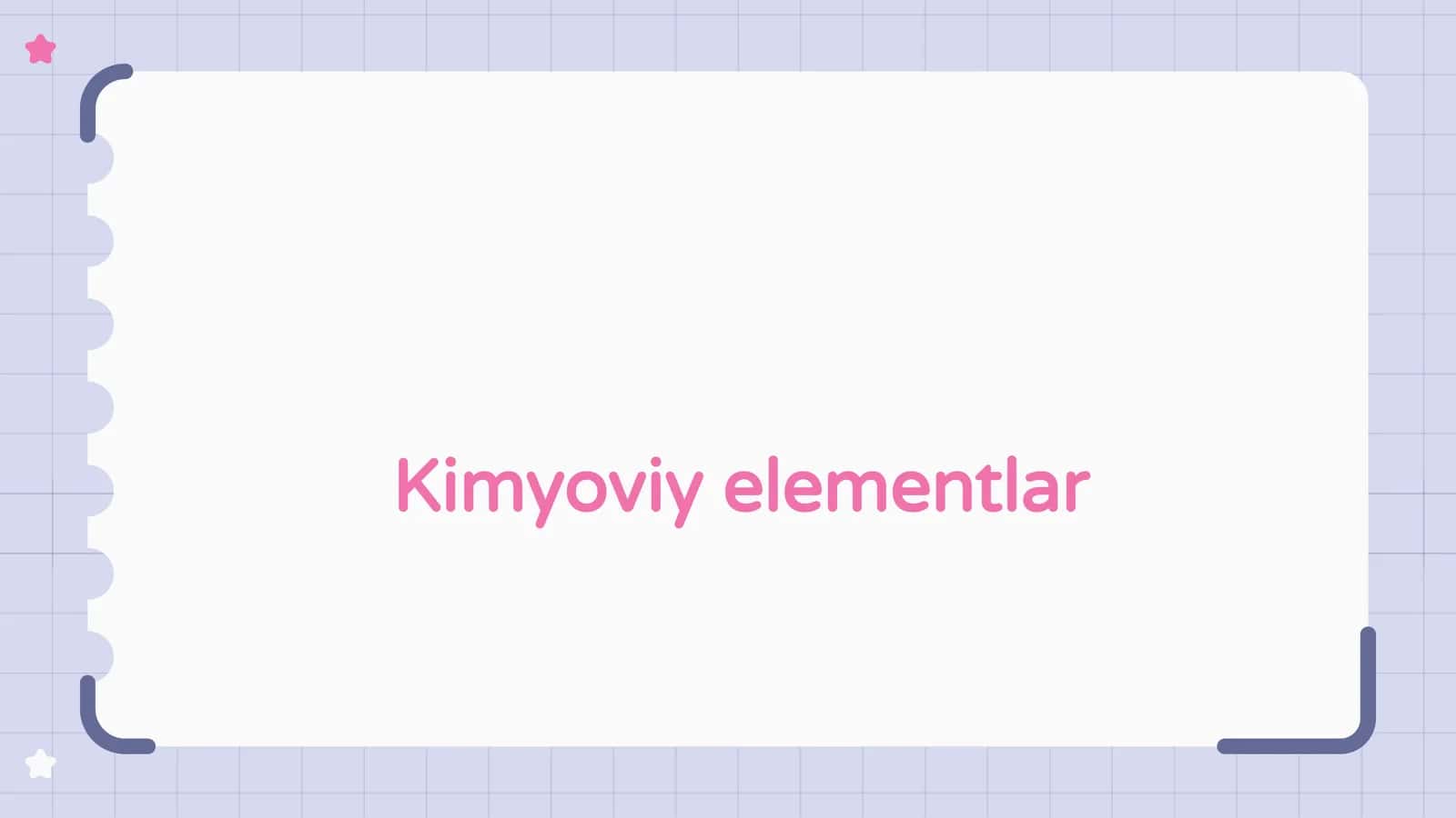 Kimyoviy elementlar