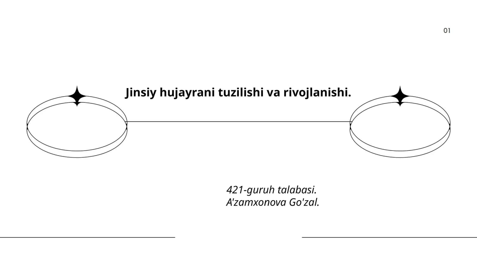 Jinsiy hujayrani tuzilishi va rivojlanishi