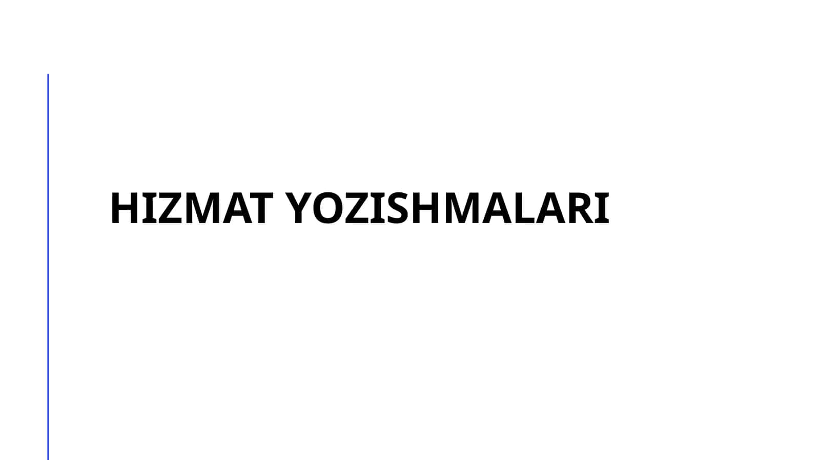 Hizmat yozishmalari