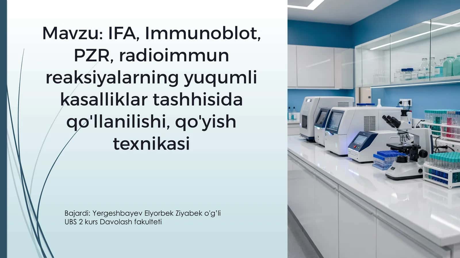 Immunologik va molekulyar diagnostika usullari