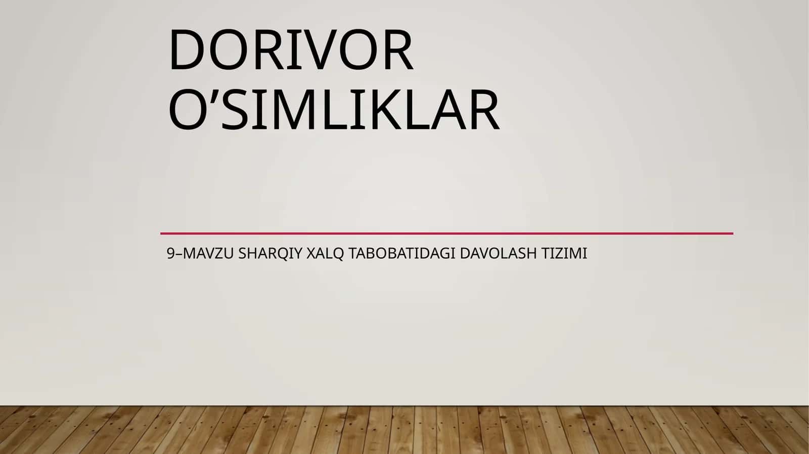 Sharqiy xalq tabobatidagi davolash tizimi