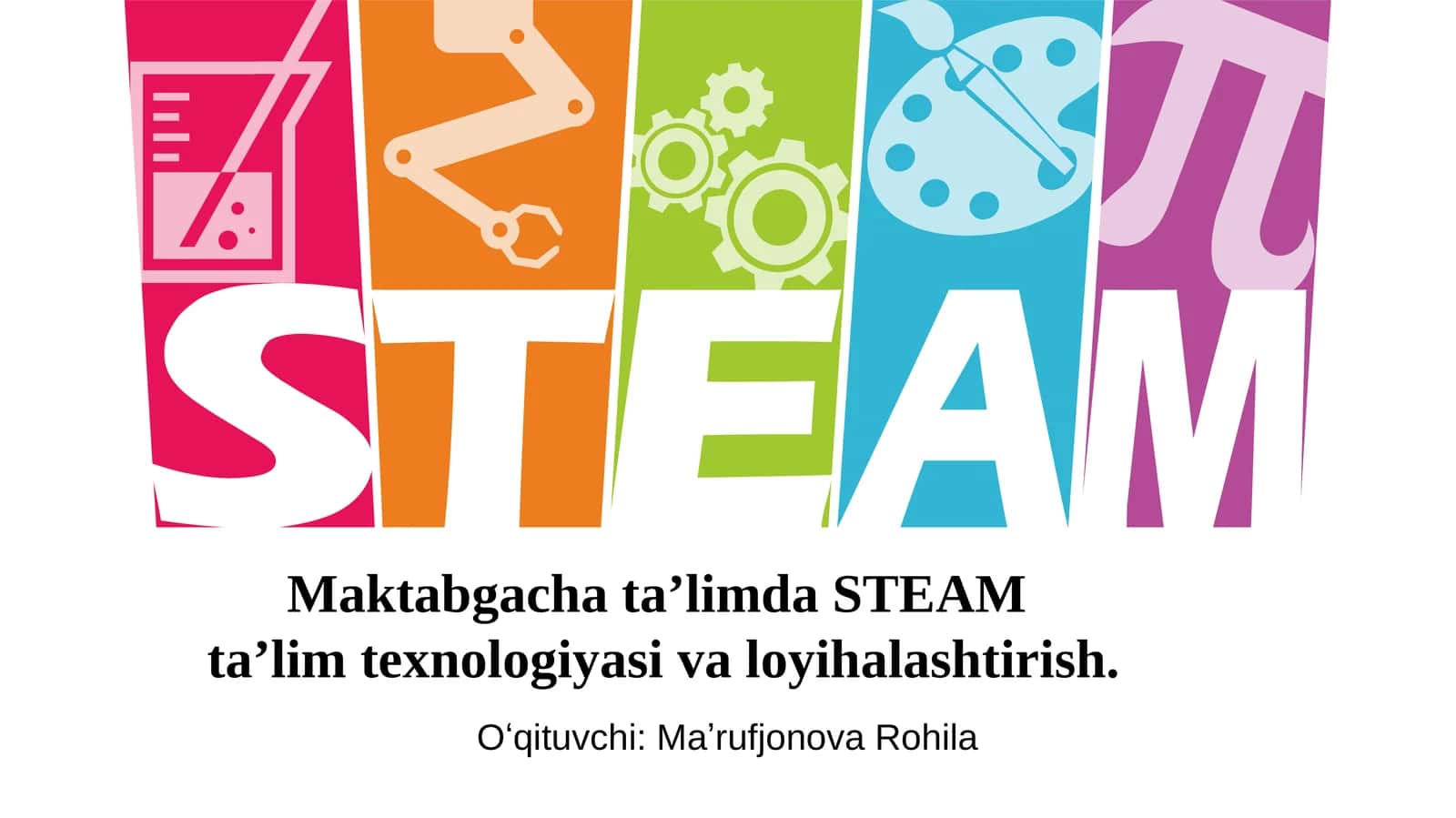 Maktabgacha ta’limda STEAM ta’lim texnologiyasi va loyihalash