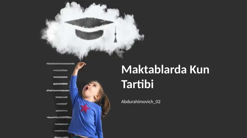 Maktablarda Kun Tartibi