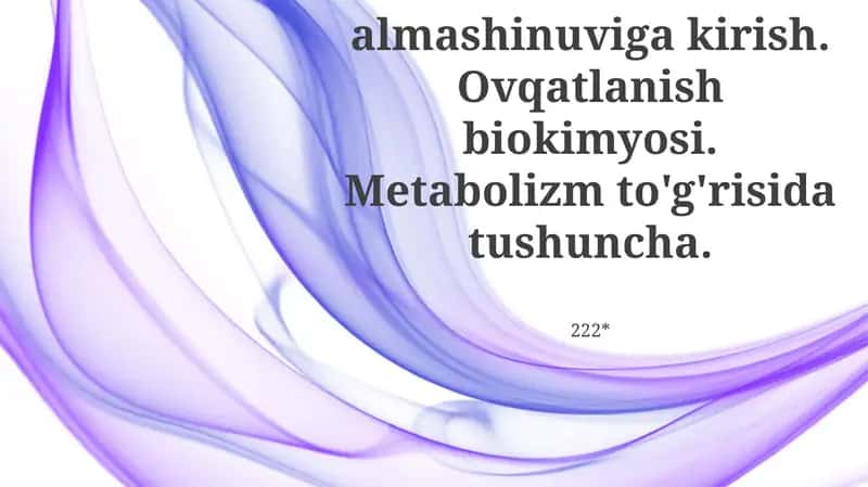 Metabolik yo'llar