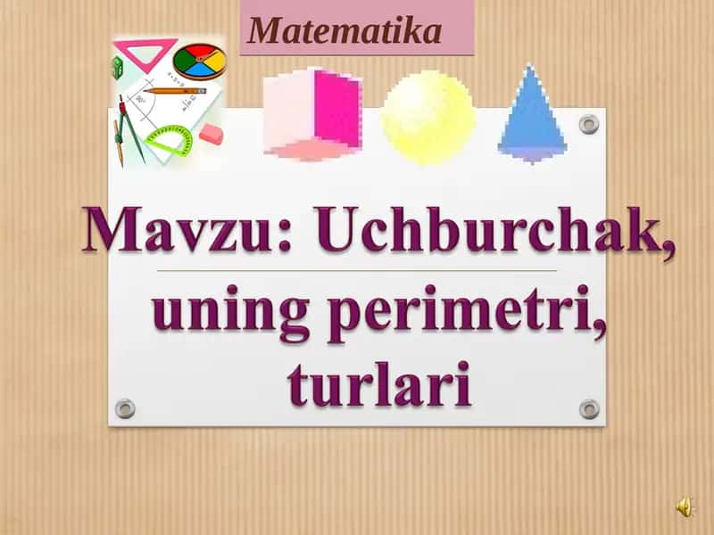 Uchburchakni yasash