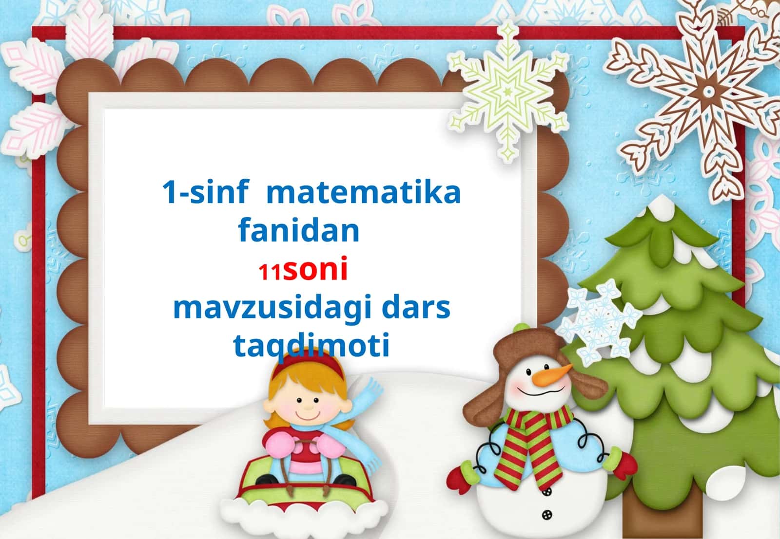 1-sinf matematika 11 soni