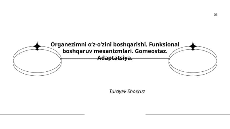 Organizmni oʻz-oʻzini boshqarishi