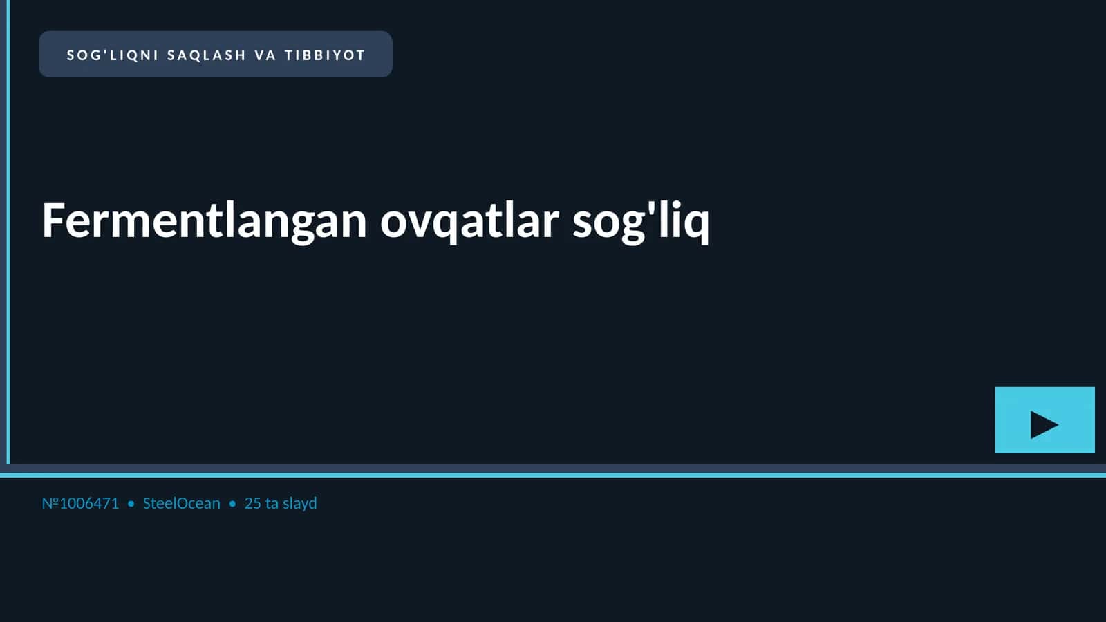 Fermentlangan ovqatlar sog'liq