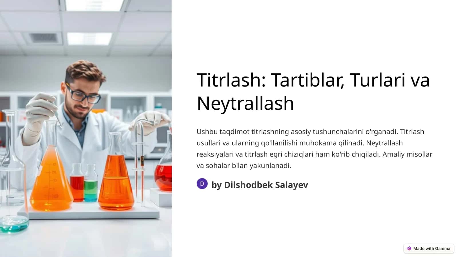 Titrlash, Turlari va Neytrallash