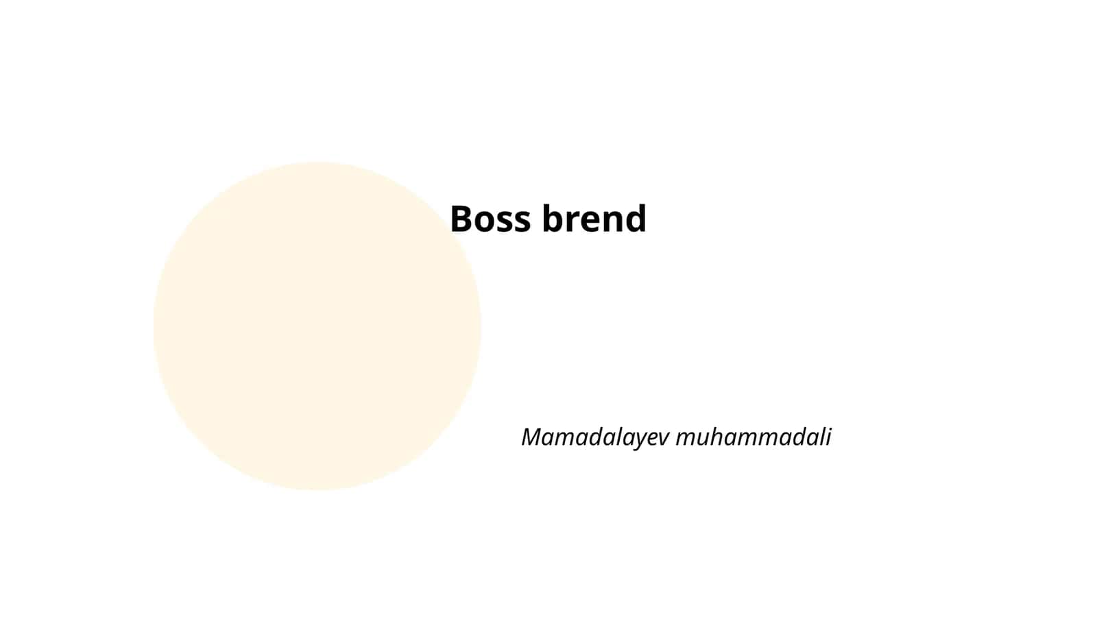 Boss Brend
