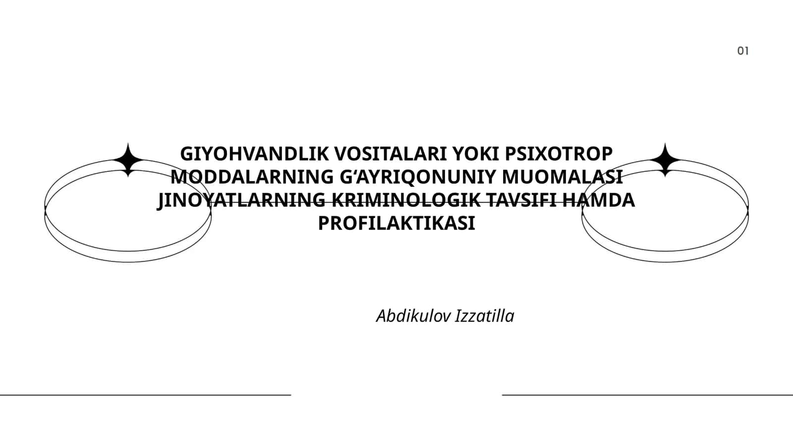 GIYOHVANDLIK VOSITALARI YOKI PSIXOTROP MODDALARNING G‘AYRIQONUNIY MUOMALASI JINOYATLARNING KRIMINOLOGIK TAVSIFI HAMDA PROFILAKTIKASI