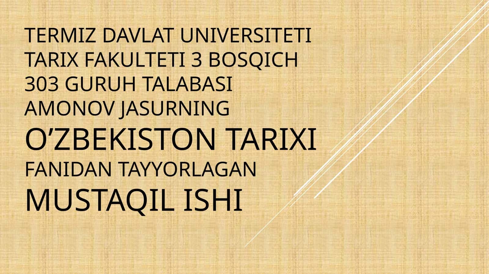 PAXTA ISHI VA OZBEK ISHI