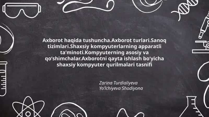Axborot haqida tushuncha