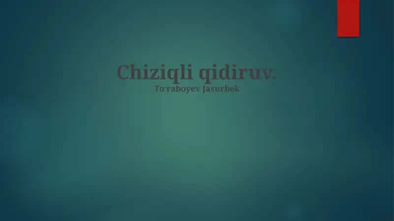 Chiziqli Qidiruv
