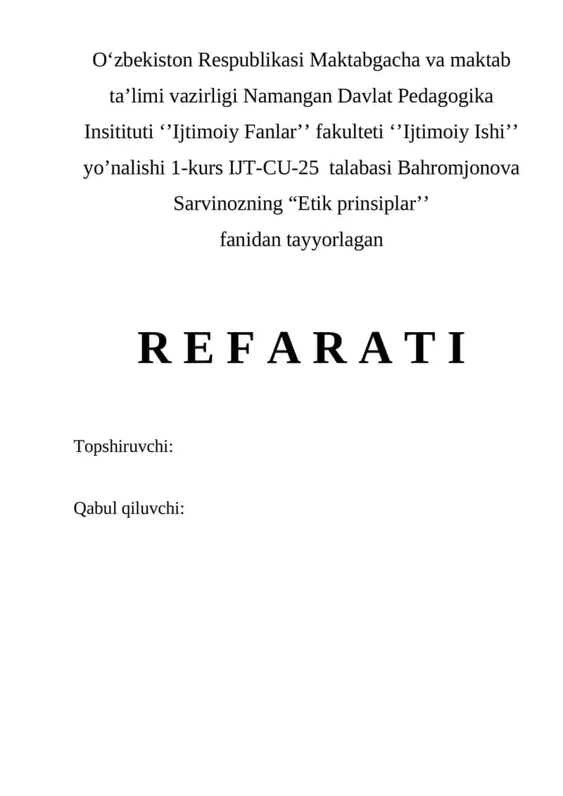 CHET ELDA GIYOHVAND VA ALKOGOLGA MOYIL BOʻLGAN SHAXSLAR BILAN IJTIMOIY ISH