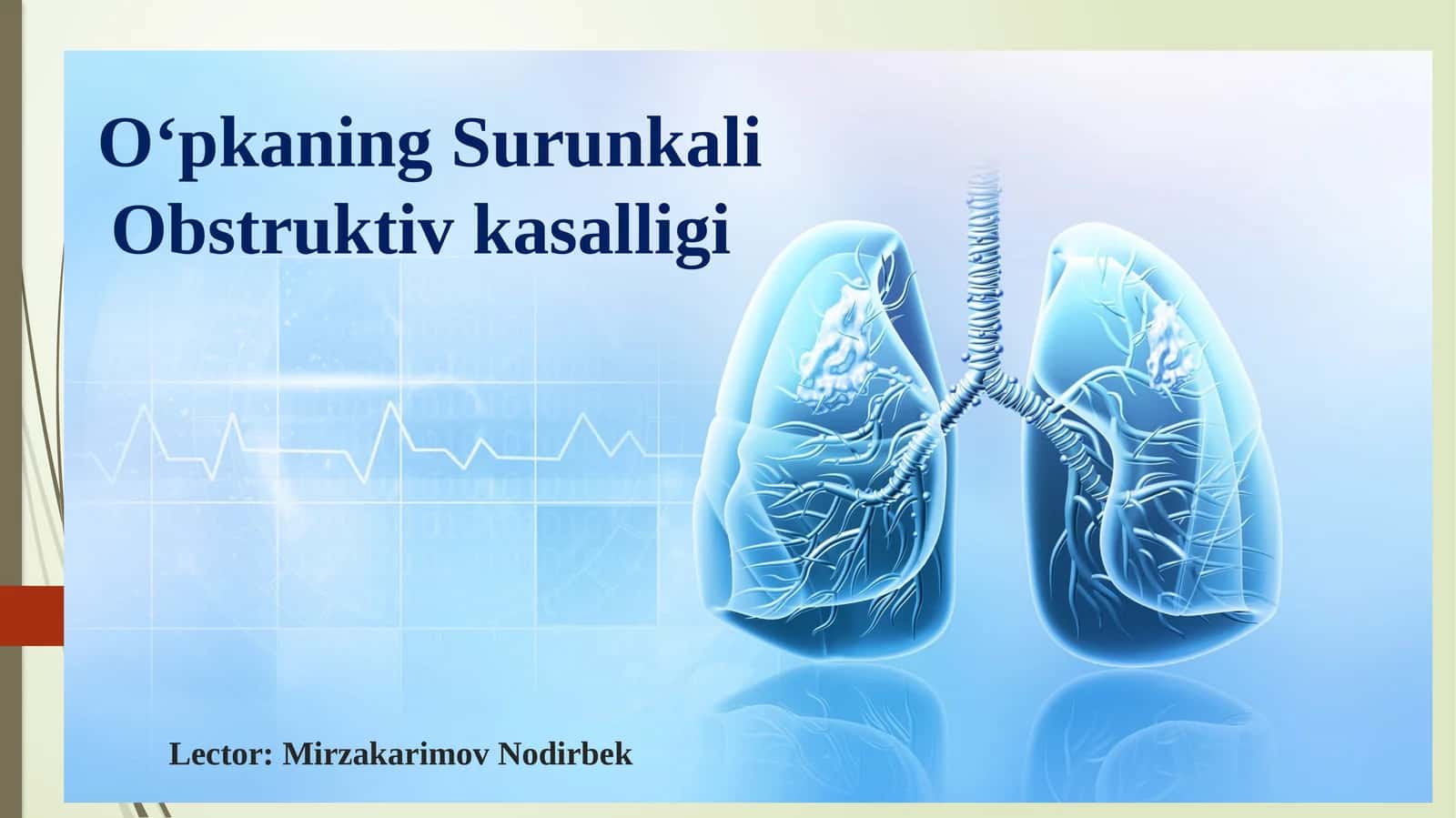 O‘pkaning Surunkali Obstruktiv kasalligi