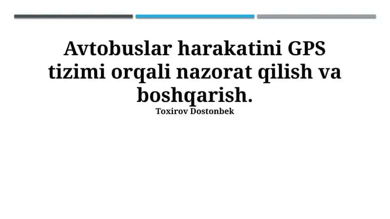 GPS tizimi