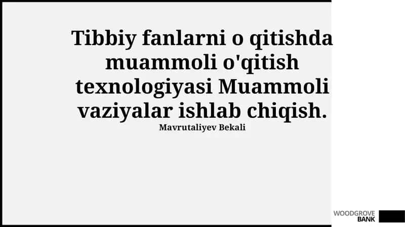 Muammoli vaziyatlar ishlab chiqish