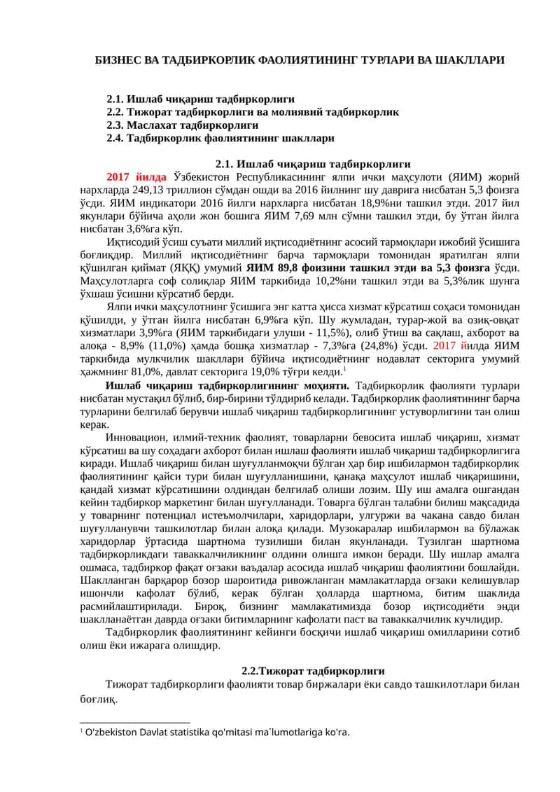 Ишлаб чиқариш тадбиркорлиги