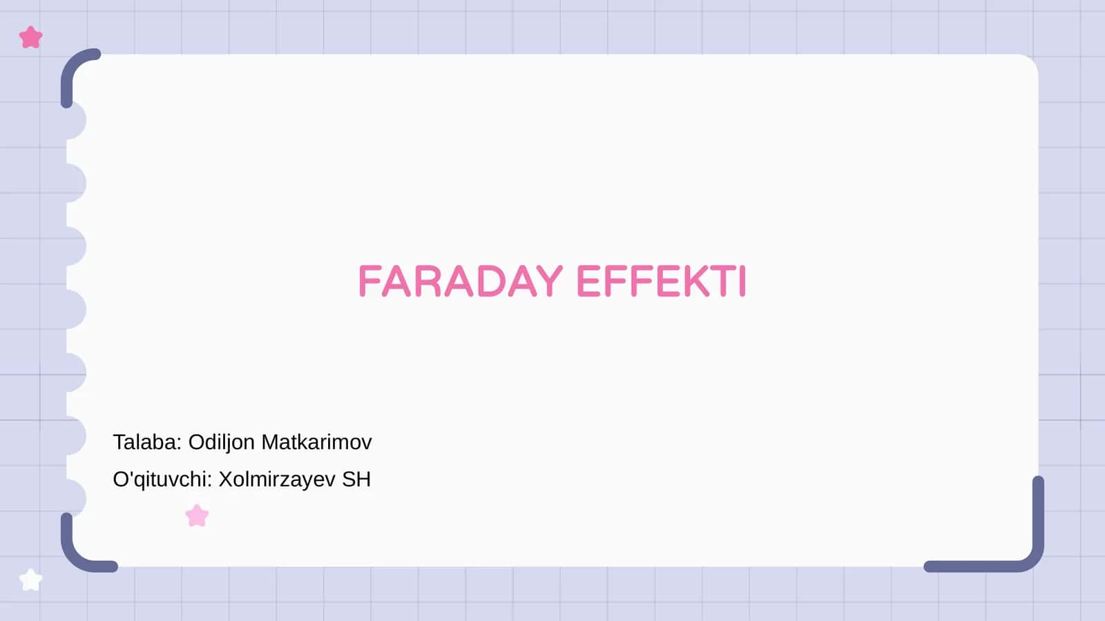 FARADAY EFFEKTI