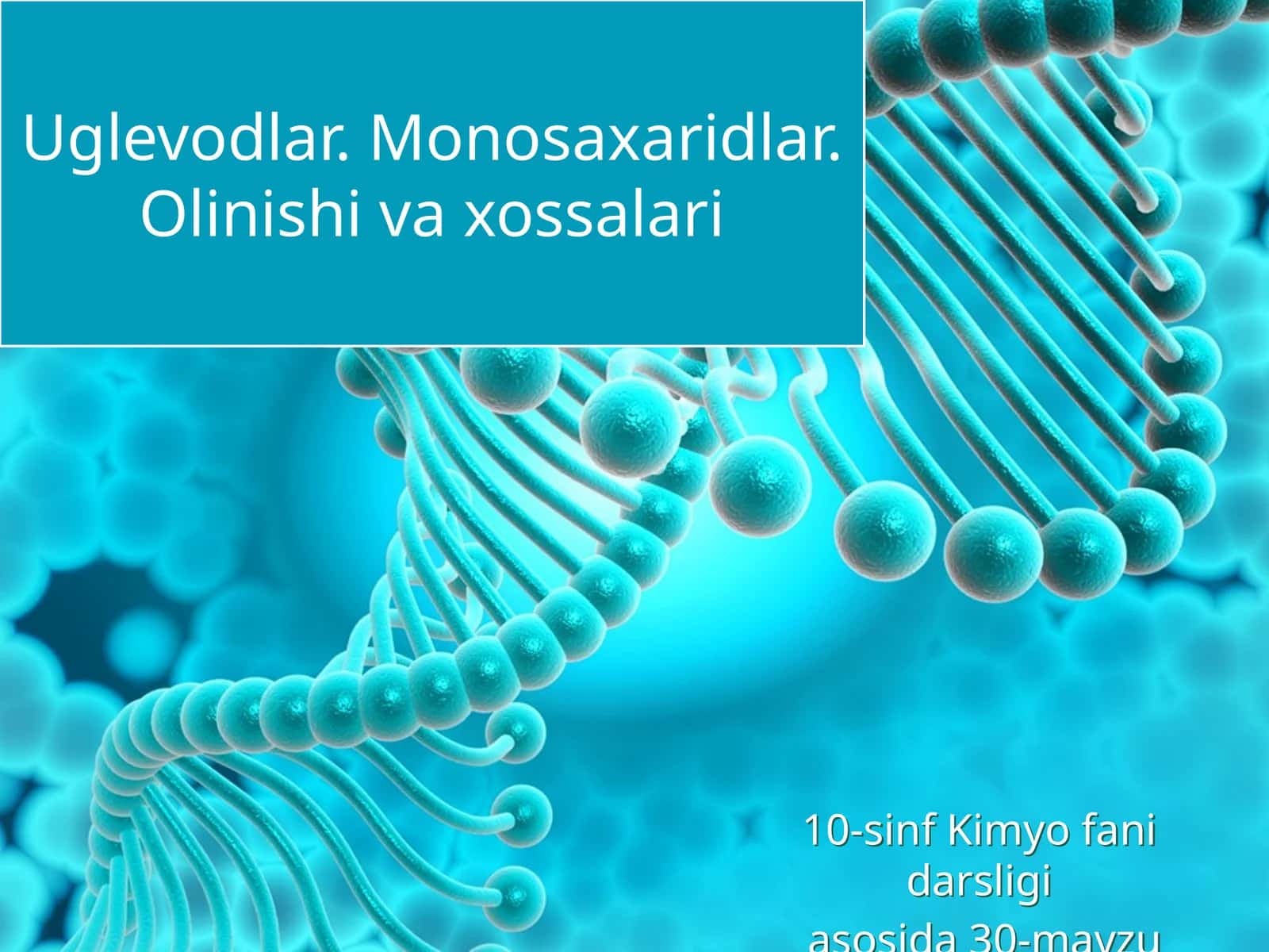 Uglevodlar. Monosaxaridlar.Olinishi va xossalari