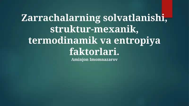 Organik erituvchilarda