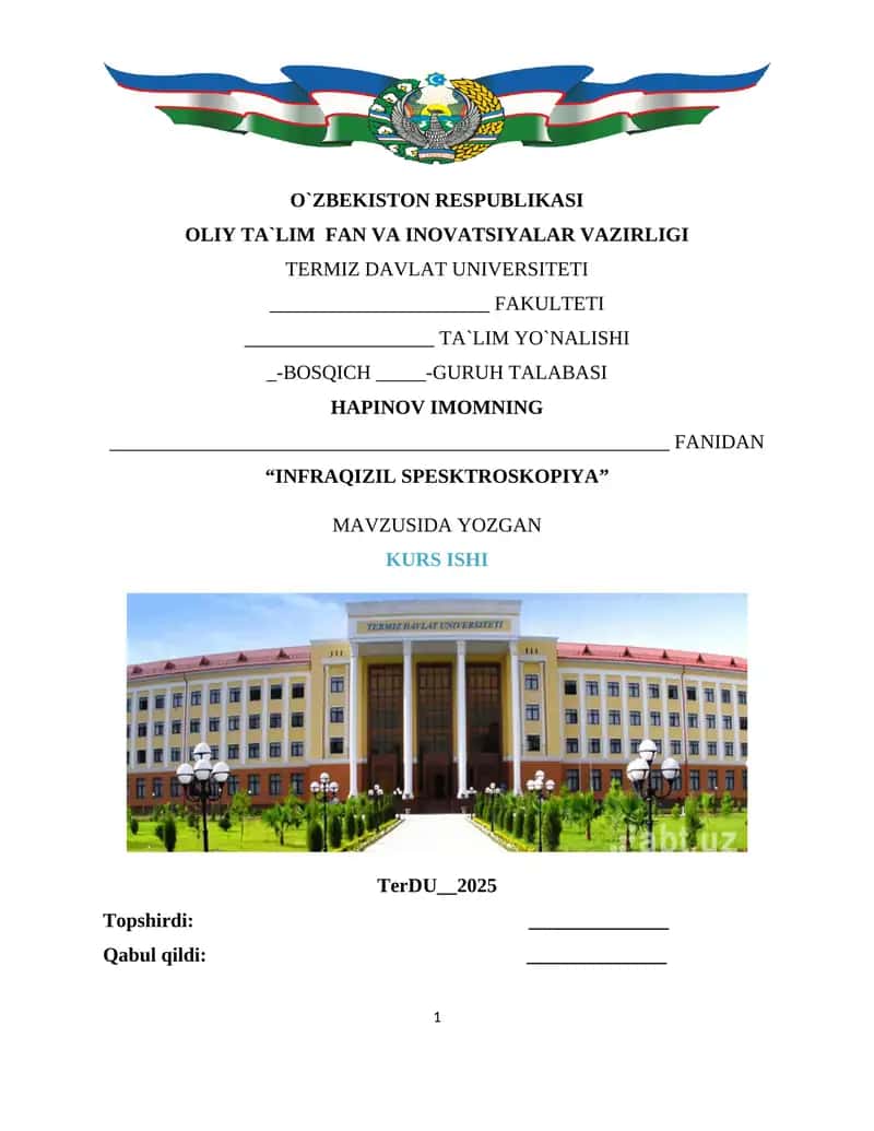 INFRAQIZIL SPESKTROSKOPIYA