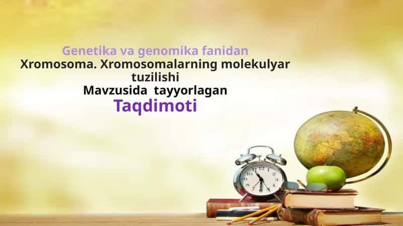 Xromosoma. Xromosomalarning molekulyar tuzilishi