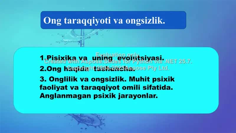 Pisixika va uning evolutsiyasi