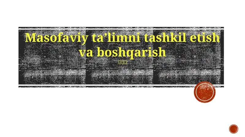 Ommaviy Ta'lim Tashkilotlari