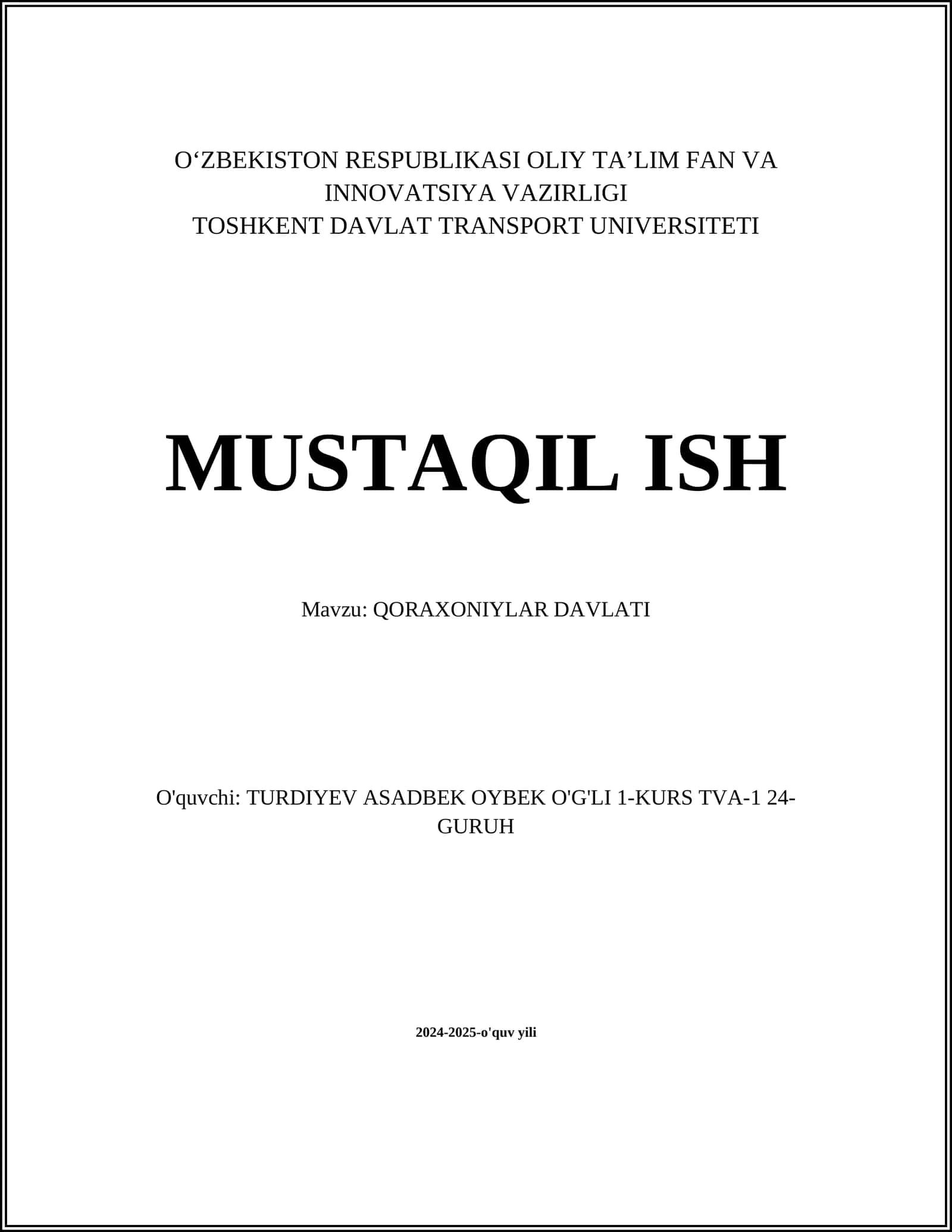 Qoraxoniylar Davlati