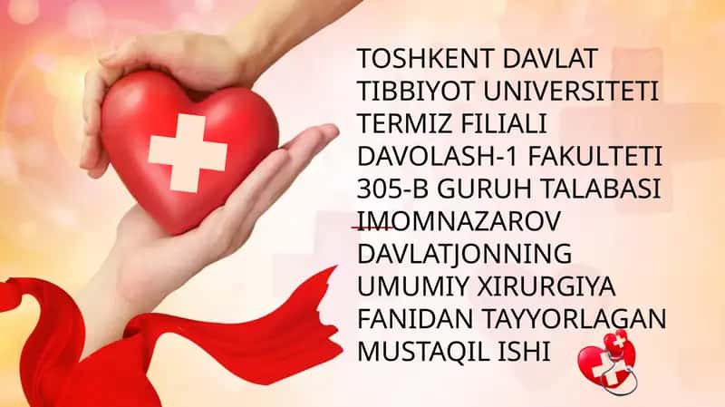 Donor qoni manbalari. Qon komponentlari va qon preparatlari
