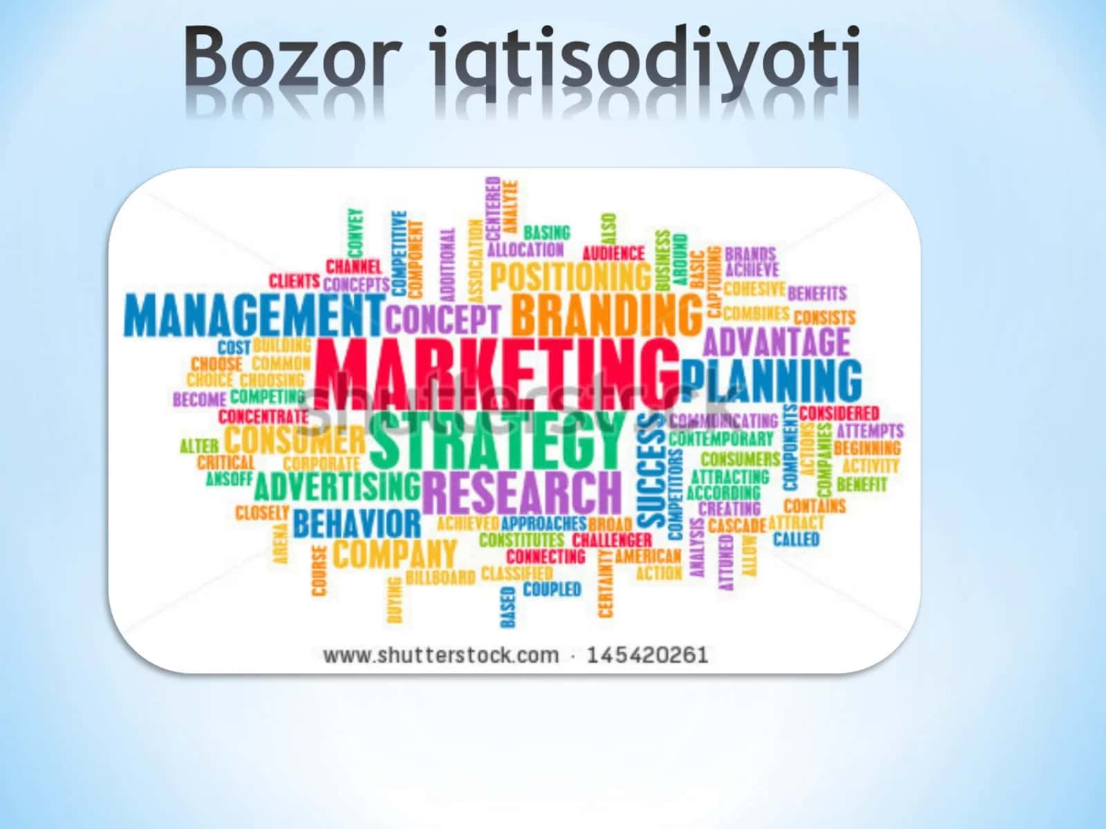 Bozor iqtisodiyoti