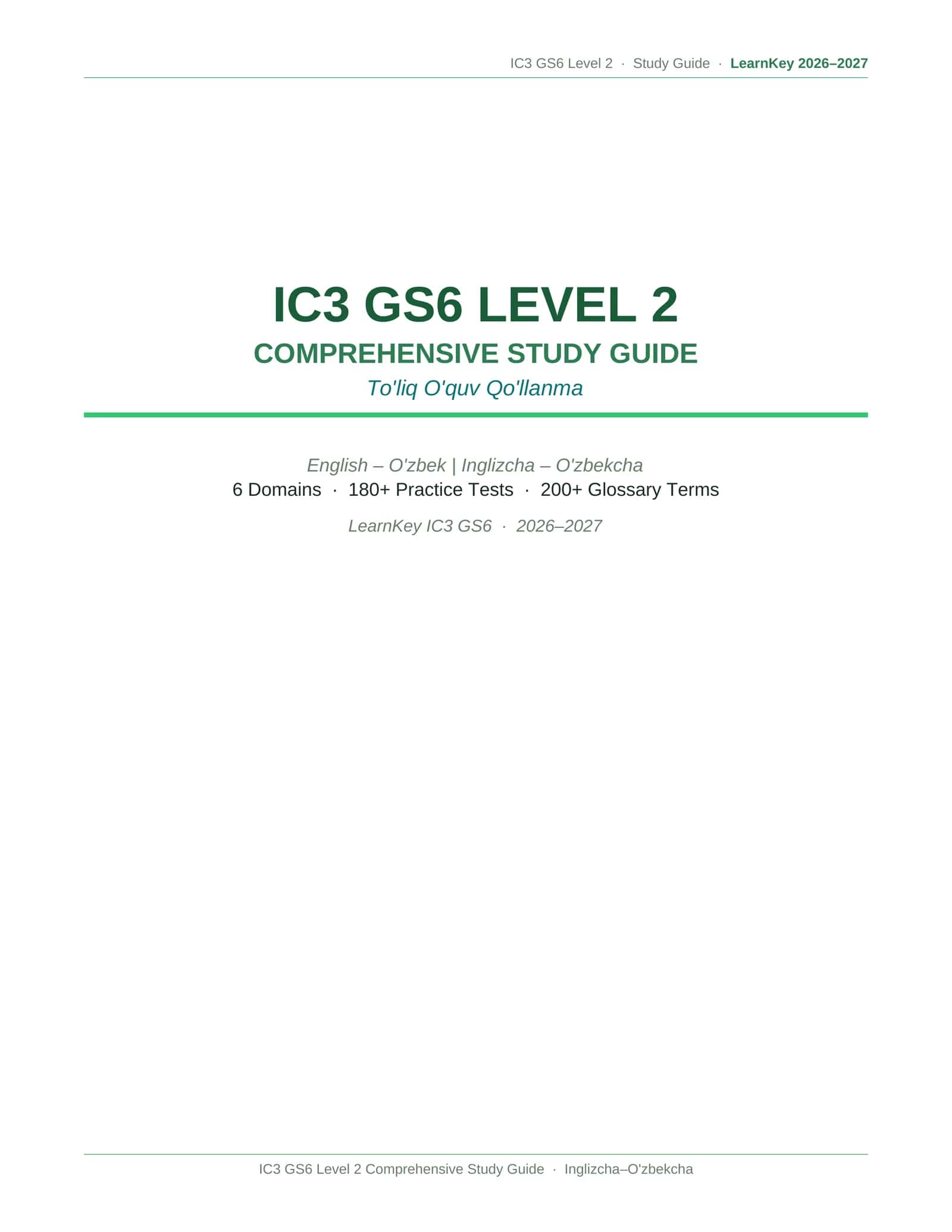 IC3 GS6 Level 2 Eng-Uz