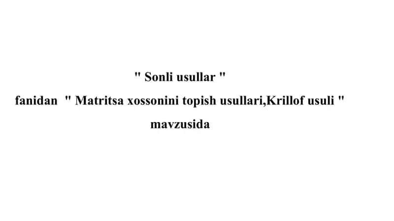 Sonliusullar
