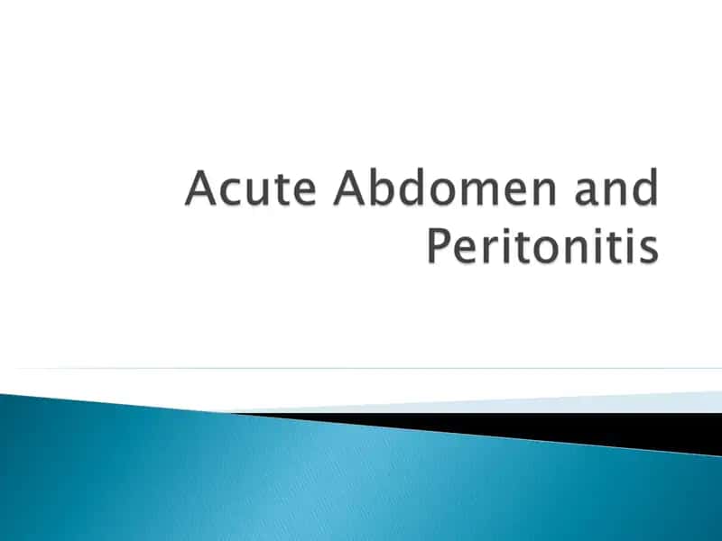 Acute abdomen