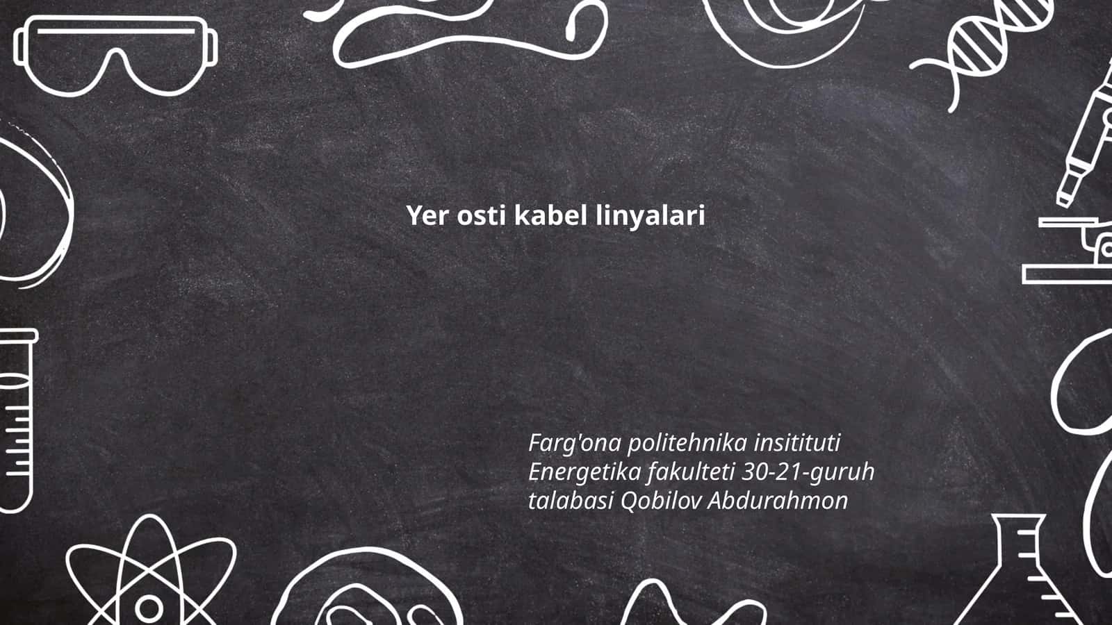 Yer osti kabel linyalari