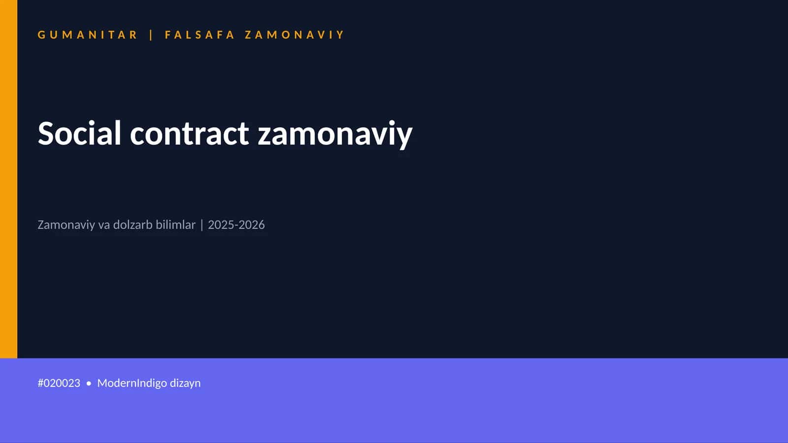 Social contract zamonaviy