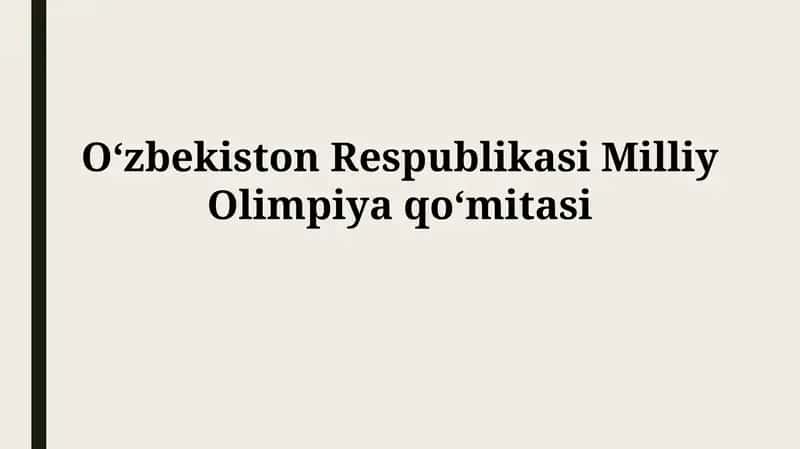 O'zbekiston Respublikasi Milliy Olimpiyaqo‘mitasi