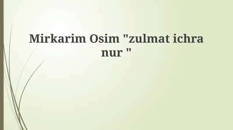 "Nur qiyofasida"